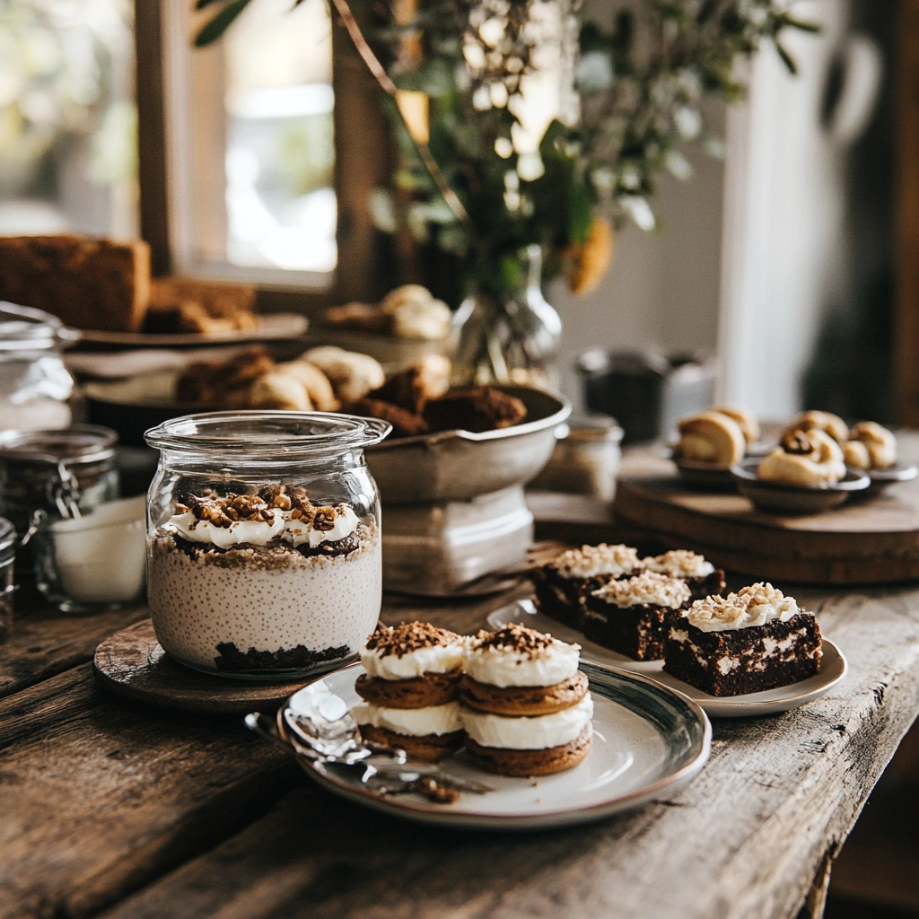 preparing gluten-free dairy-free dessert in a modern kitchen