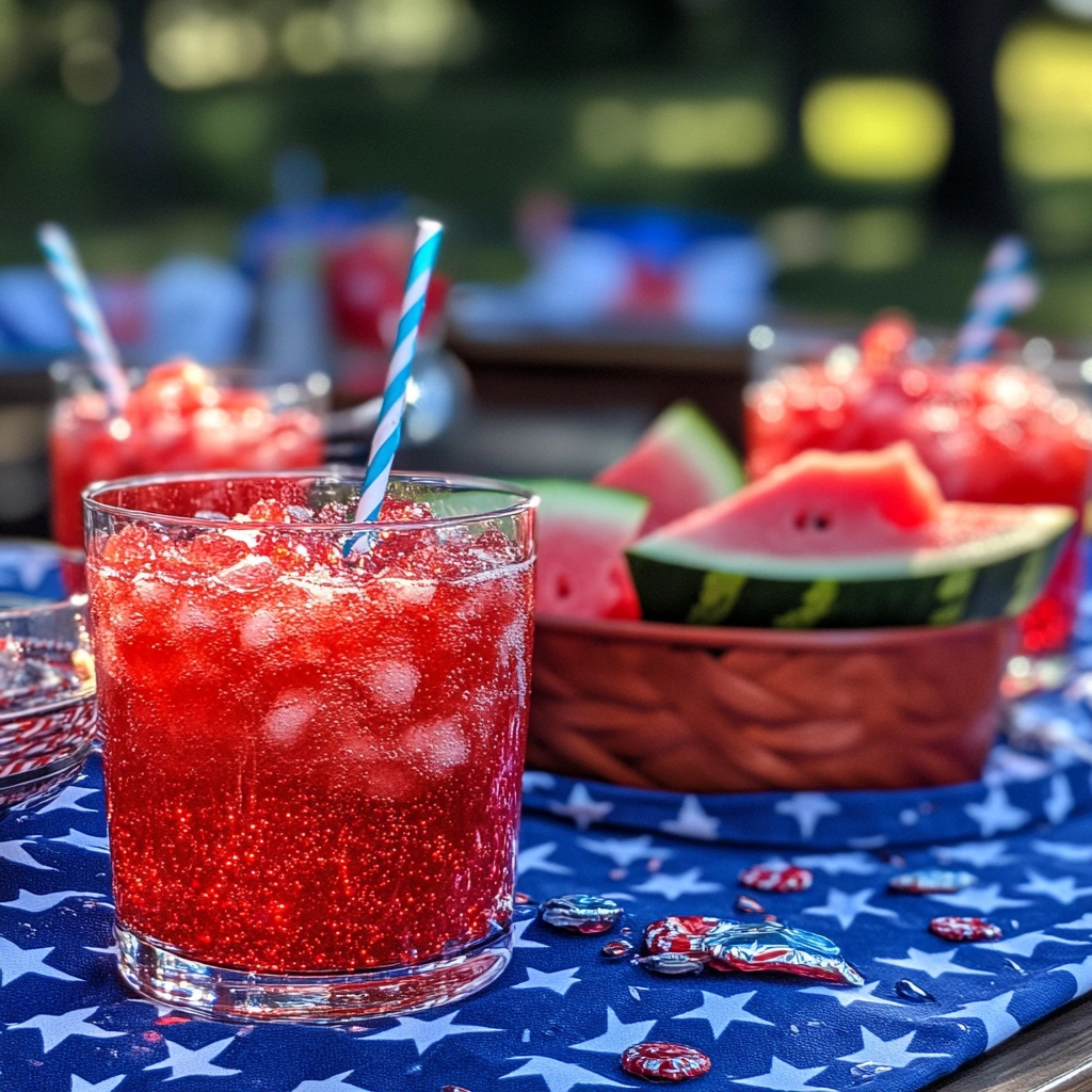 Memorial Day and July 4th recipes patriotic summer drinks