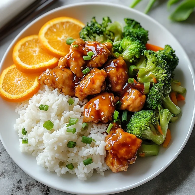 Gluten-free orange chicken on a plate