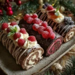 vegan yule log recipe festive dessert