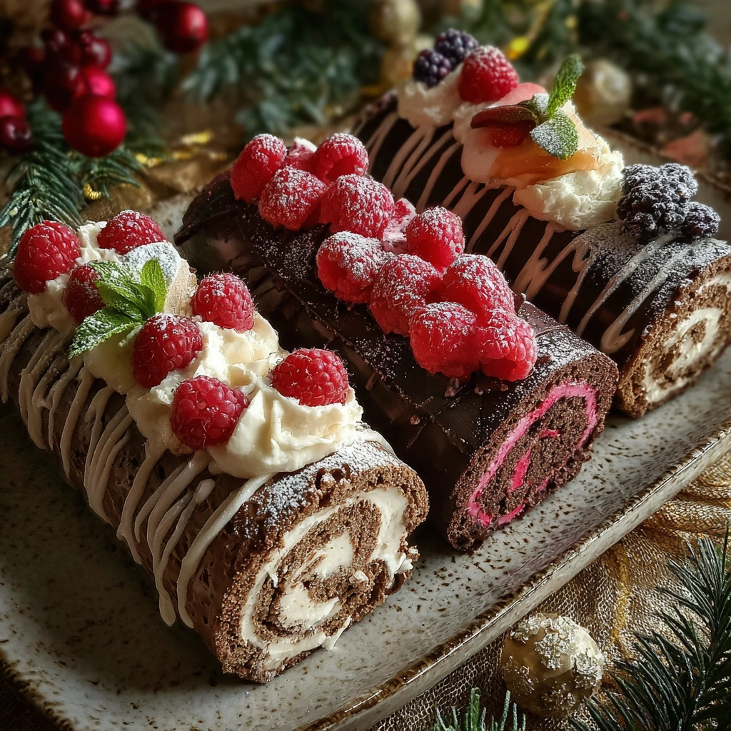vegan yule log recipe festive dessert