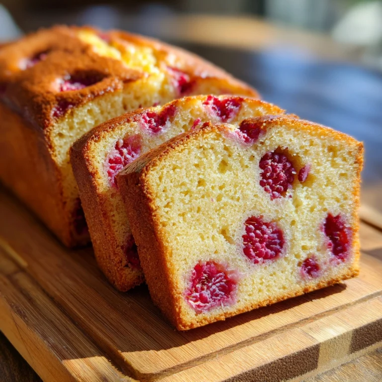 Gluten-free lemon raspberry bread sliced on board