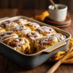Ingredients for gluten-free pumpkin cinnamon rolls